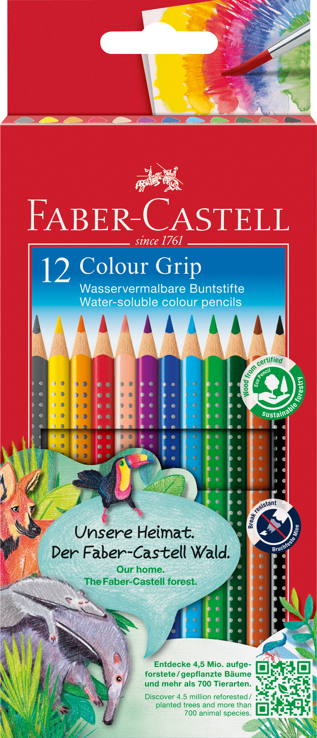 Farbstift Castell Colour Grip 12er Etui Karton