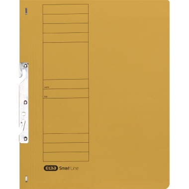 Einhakthefter Elba 100551885 A4 gelb kaufm. Heftung, ganzer Vorderdeckel,