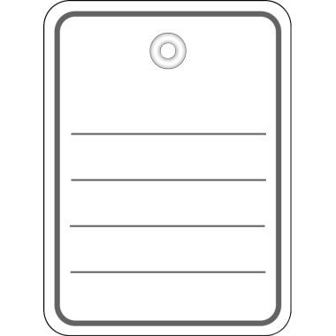 Stückwarenanhänger Herma 6840 48x65mm Mit Öse, Ohne Faden