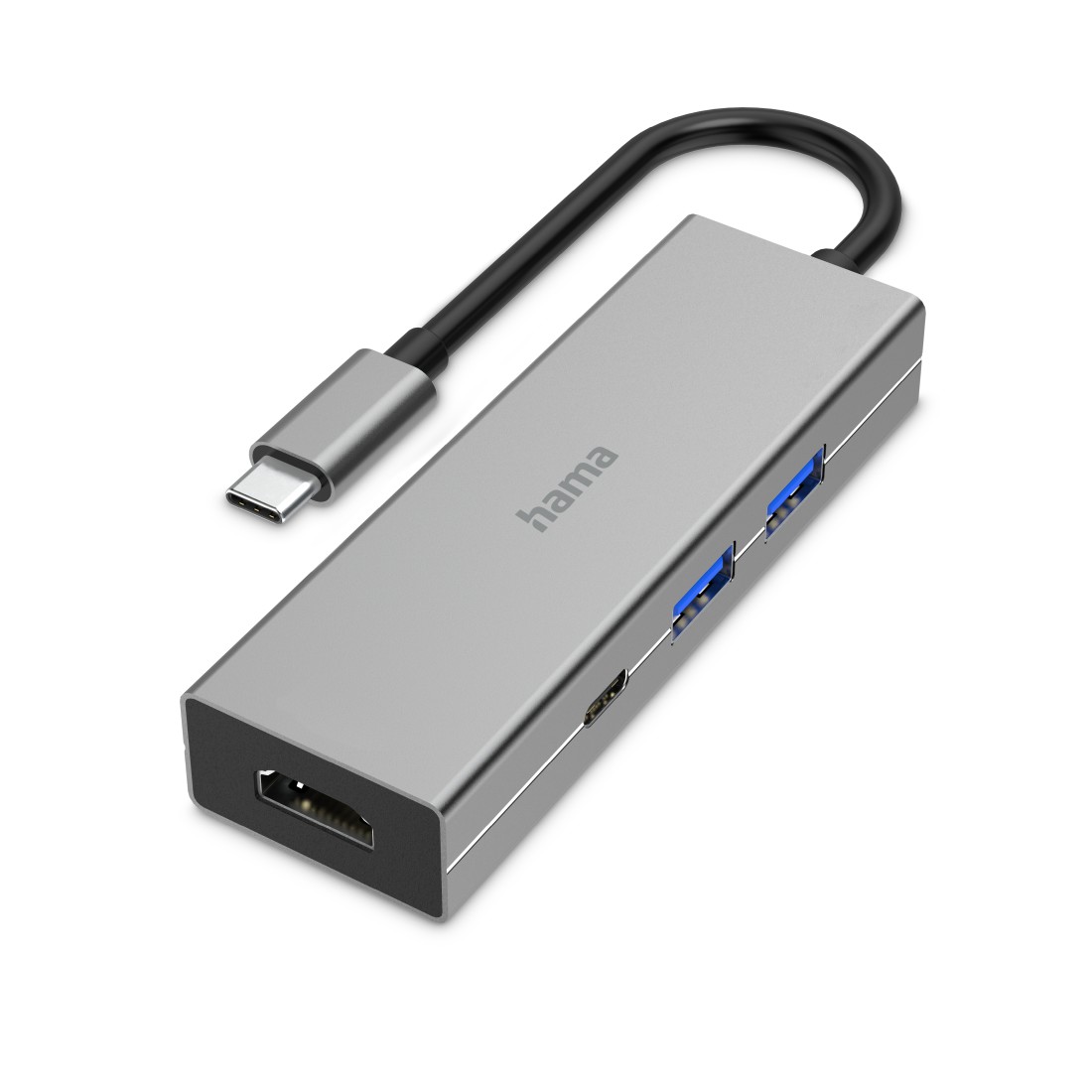 USB-C-Hub Hama 4 Ports, 2xUSB-A, USB-C Hdmit 00200107