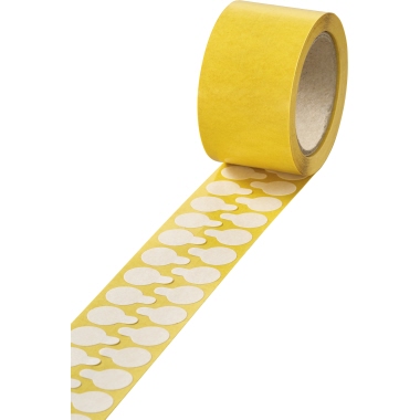 Verschlussmarke Veloflex ø15mm transparent beidseitig klebend