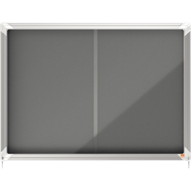 Schaukasten Nobo Premium Plus 1915336 97x68,5x5,8cm f. 8xDIN A4, grau Innen